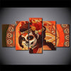 Image of Day Of The Dead Face Sugar Skull Wall Art Canvas Printing Decor
