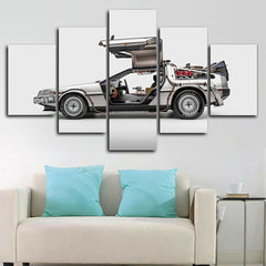 DeLorean DMC-12 Back to Future Wall Art Canvas Printing Decor