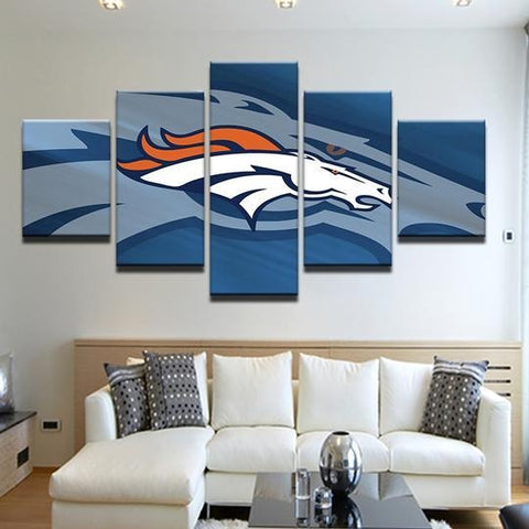 Denver Broncos Sports Team Wall Art Decor Canvas Printing