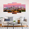 Image of Denver Skyline Contemporary CityScape Wall Art Canvas Printing