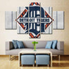 Image of Detroit Tigers Team Wall Art Canvas Printing - 5 Panels