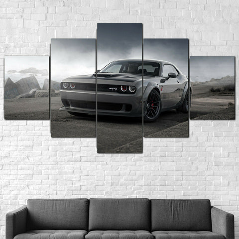 Dodge Challenger SRT Muscle Car Wall Art Canvas Printing Decor