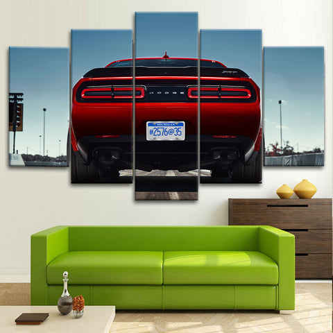 Dodge Challenger SRT Wall Art Canvas Printing Decor