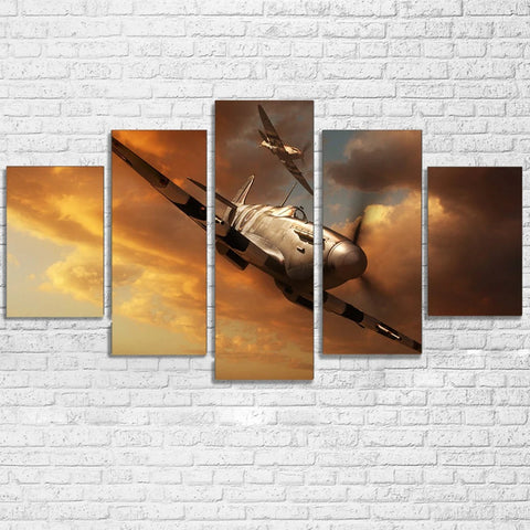 Dunkirk Spitfire Aviation Plane Wall Art Canvas Printing Decor