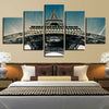 Image of Eiffel Tower Paris Blue Sky Poster Wall Art Canvas Printing Decor