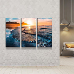 Endless Horizon Beach Sunset Wall Art Canvas Printing Decor