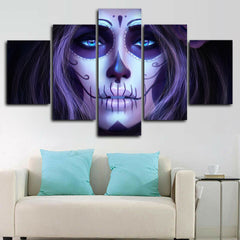 Face Skull Day of the Dead Wall Art Canvas Printing Decor