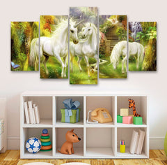 Fantasy Unicorns Wall Art Canvas Printing Decor