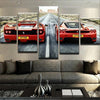 Image of Ferrari Red Exotic Sports Car Wall Art Canvas Printing Decor