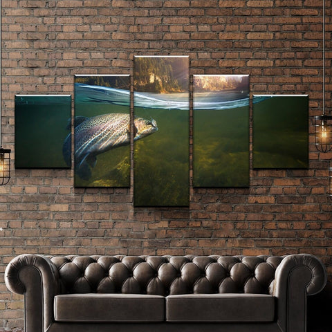 Fish Catch of the Day Wall Art Canvas Printing Decor