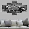 Image of Fishing Rod and Reel Black-White Wall Art Canvas Printing Decor