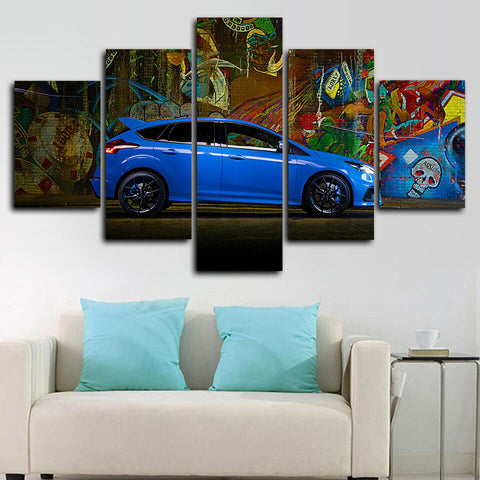 Ford Focus RS Sports Car Wall Art Canvas Printing Decor