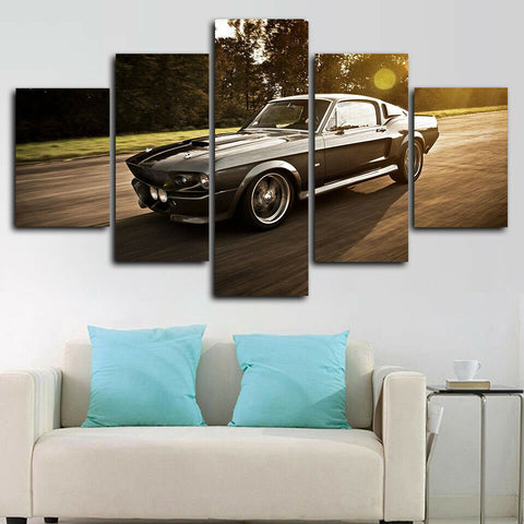 Ford Mustang Eleanor Car Wall Art Canvas Printing Decor