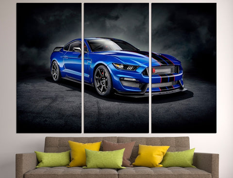 Ford Mustang Shelby GT350 Car Wall Art Canvas Printing Decor