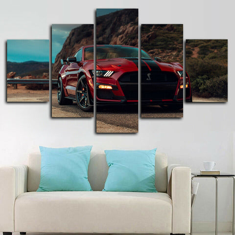 Ford Mustang Shelby GT500 Car Wall Art Canvas Printing Decor