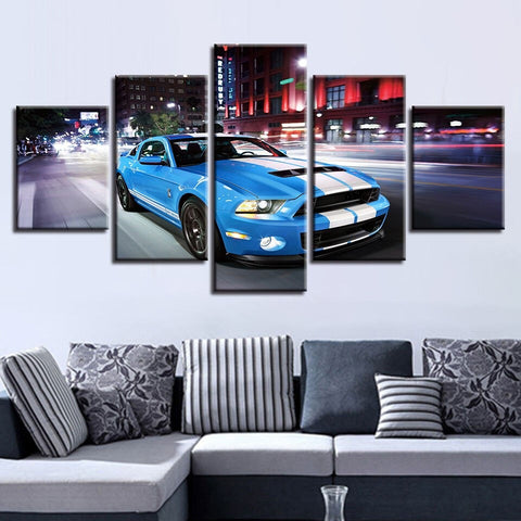 Ford Mustang Sports Car Wall Art Canvas Printing Decor