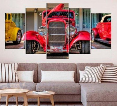 Ford Retro Garage Automotive Wall Art Canvas Printing Decor