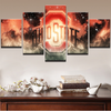 Image of Ohio State Buckeyes Wall Art Canvas Printing - 5 Panels