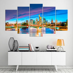 Frankfurt City Skyline Wall Art Canvas Printing Decor