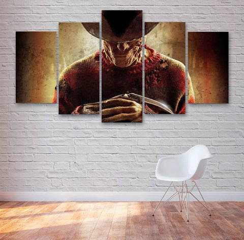 Freddy Krueger A Nightmare On Elm Street Movie Wall Art Canvas Printing Decor