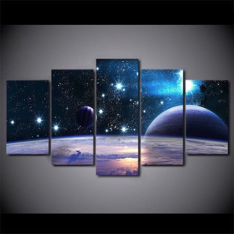 Galaxy Stars Universe Space Wall Art Canvas Printing Decor