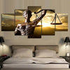 Image of Goddess of Justice Law Scale Wall Art Canvas Printing Decor