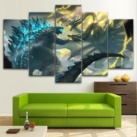 Godzilla King Of Monsters Wall Art Canvas Printing Decor
