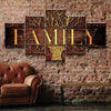 Image of Golden Family Tree Wall Art Canvas Printing Decor