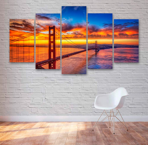 Golden Gate Bridge San Francisco Wall Art Canvas Printing Decor