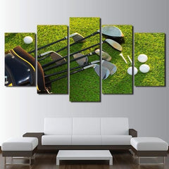 Golf Clubs Wall Art Canvas Printing Decor