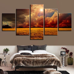 Grassland Nature Field Wall Art Canvas Printing Decor