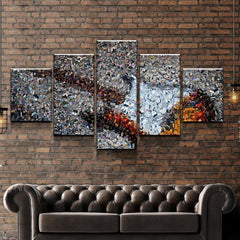 Guitar Collage Music Wall Art Canvas Printing Decor