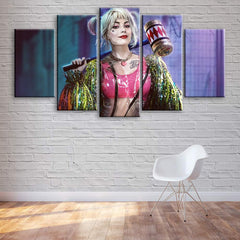 Harley Quinn Birds Of Prey Wall Art Canvas Printing Decor