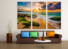 Image of Hawaii Beach Golden Sunset Wall Art Canvas Printing Decor