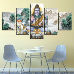 Hindu God Lord Shiva Religious Wall Art Canvas Printing Decor