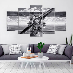 Historical Airplane Runway Wall Art Canvas Printing Decor