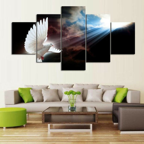 Holy Spirit White Dove Peace Christian Wall Art Canvas Printing Decor