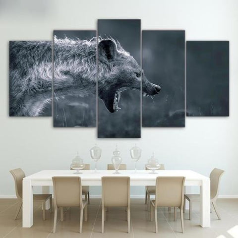 Hyena Laughing Wall Art Canvas Printing Decor