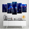 Image of Jellyfish Vivid Abstract Underwater Ocean Wall Art Canvas Printing Decor