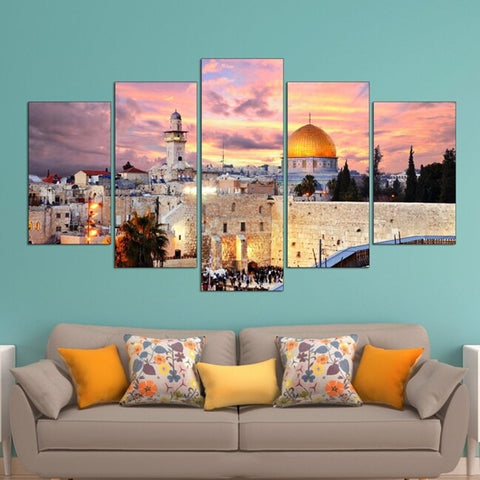 Jerusalem Sunset Wall Art Canvas Printing Decor