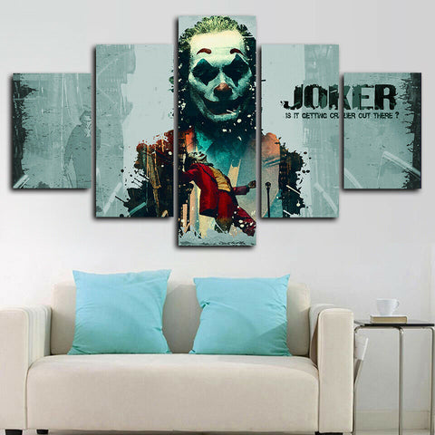 Joker DC Movie Crazy Quote Wall Art Canvas Printing Decor