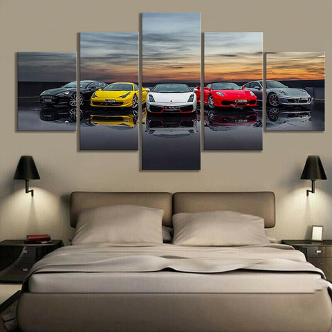 Lamborghini Ferrari Sport Car Wall Art Canvas Printing Decor
