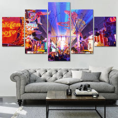 Las Vegas Fremont Street Wall Art Canvas Printing Decor