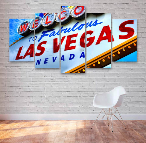 Las Vegas Sign Wall Art Canvas Printing Decor