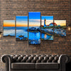 Image of Lighthouse in the Distance Wall Art Canvas Printing Decor