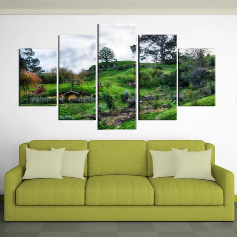 Lord Of The Rings The Shire Hobbiton Wall Art Canvas Printing Decor