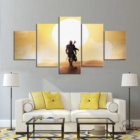 Mandalorian Star Wars Wall Art Canvas Printing Decor