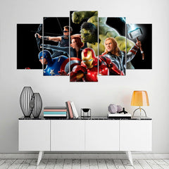 Avengers Hulk Iron Man Super Heroes Comics Wall Art Canvas Printing Decor