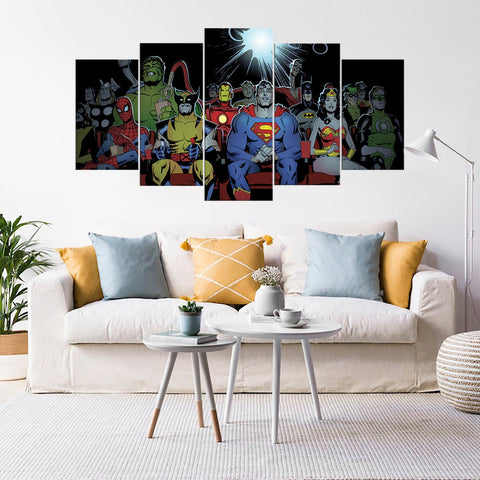 Avengers Super Heroes DC Comics Wall Art Canvas Printing Decor