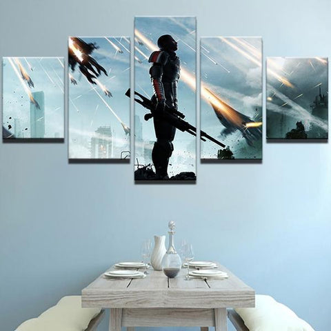 Mass Effect Commander Shepard Wall Art Canvas Printing Decor
